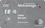 Citi® / AAdvantage® Platinum Select® World Elite Mastercard® Card art for Citi® / AAdvantage® Platinum Select® World Elite Mastercard®